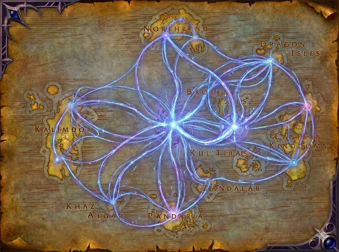 Las Líneas ley en Azeroth